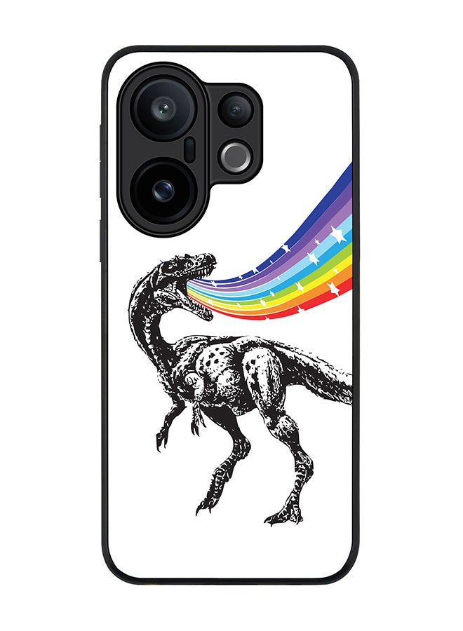 Stylizedd For vivo X200 FE / S30 Pro mini Case,Slim fit Camera Protection, Shockproof Thin Phone cover  - Rainbow Dino