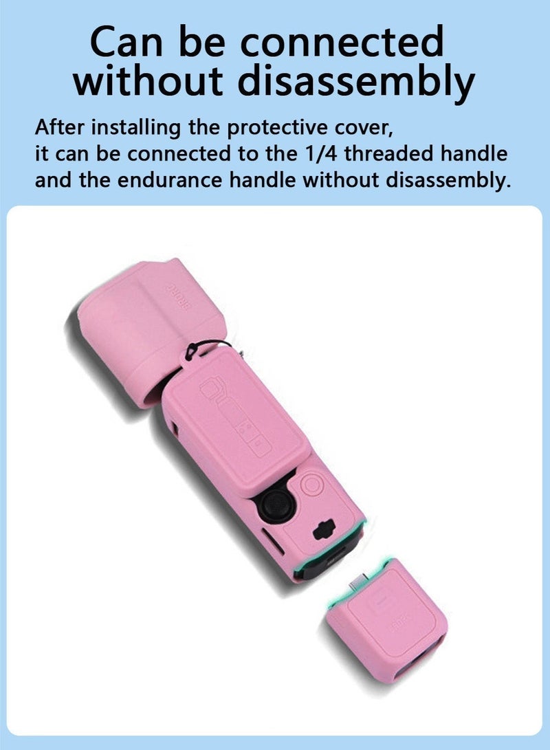 BRDRC Fully protected silicone cover | Suitable for DJI Pocket 3 | Dustproof, scratch resistant, and slip resistant - Image 4
