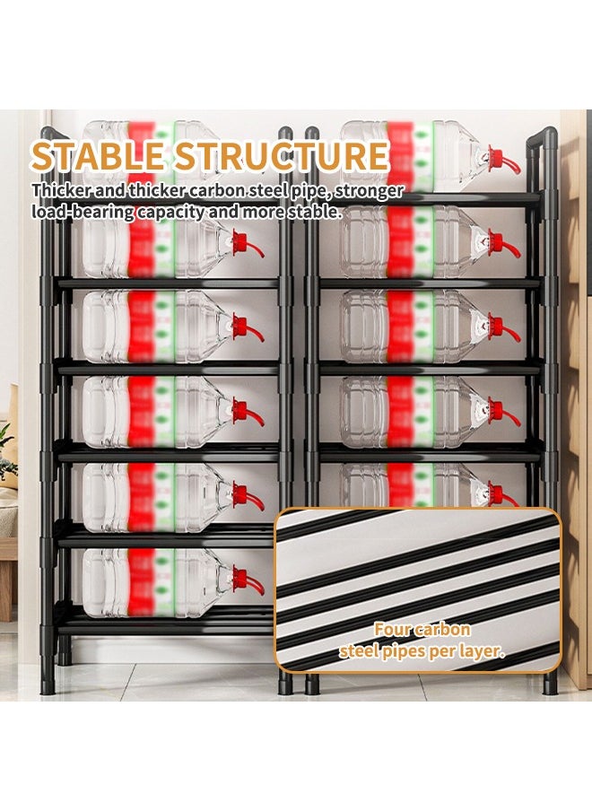 Generic 6-Layer Shoe Storage Shelf, Large Capacity Metal Shoe Rack, Home Organization Rack, Easy To Assemble, Strong And Durable, Can Hold 20-24 Pairs Of Shoes,For Entryways, Hallways, Closets  - Image 5
