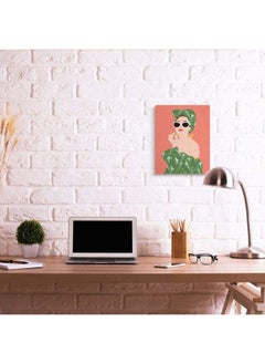 Stupell Industries Female Glamour in Tropical Fashion Lip Cosmetic Wall Art, 16x20, Pink  - Image 2