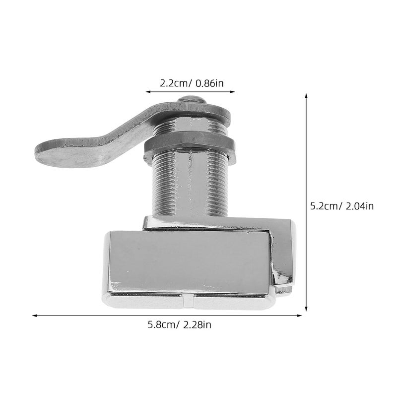 Zinc Alloy Thumb Operated Camper Storage Door Lock Latch 50x70x20mm for Cabinet Drawer Security - Image 3