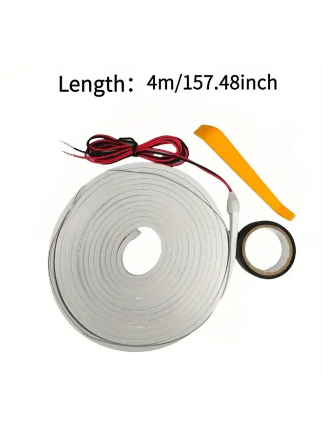 Warm White LED Trunk Neon Decorative Light Strip 12V Ambient Lighting For Romantic Atmosphere - Image 4