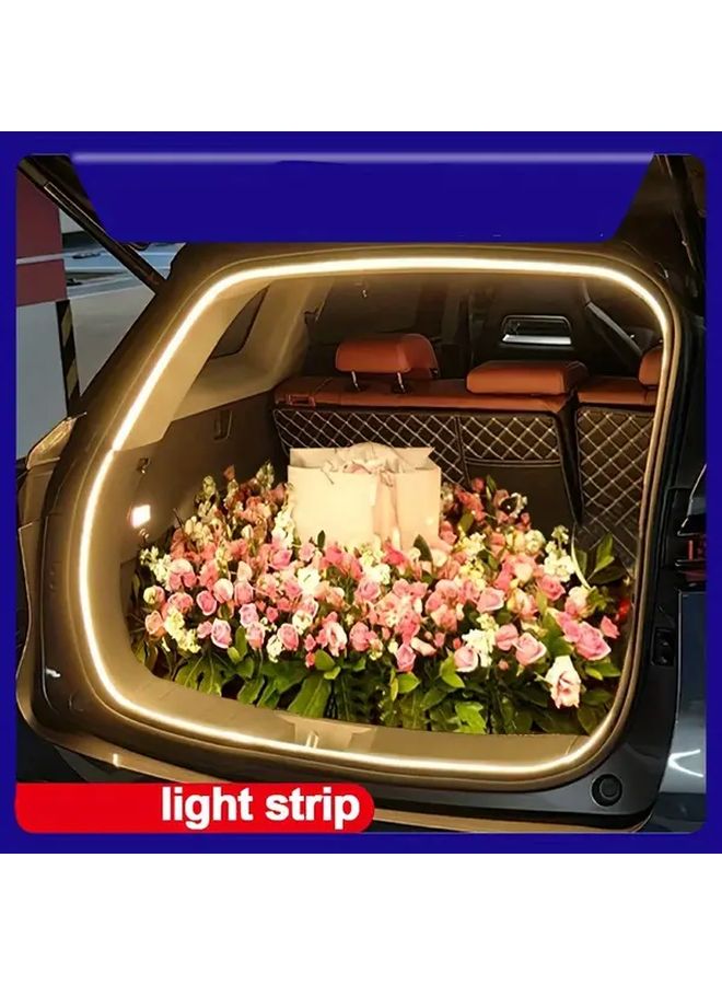 Warm White LED Trunk Neon Decorative Light Strip 12V Ambient Lighting For Romantic Atmosphere - Image 2