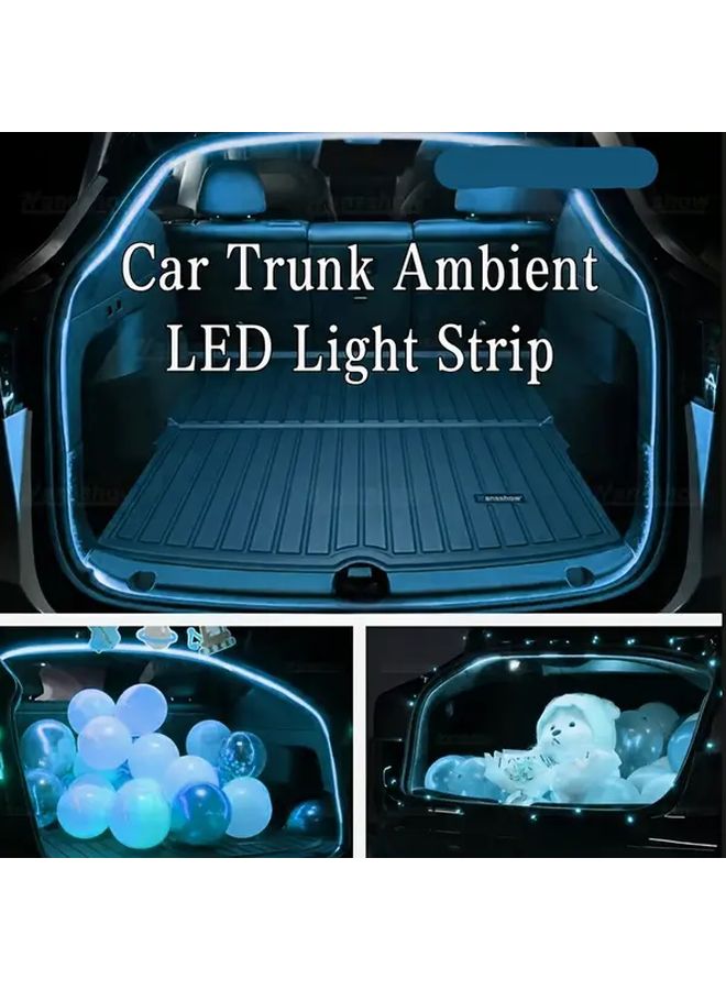 Warm White LED Trunk Neon Decorative Light Strip 12V Ambient Lighting For Romantic Atmosphere - Image 1