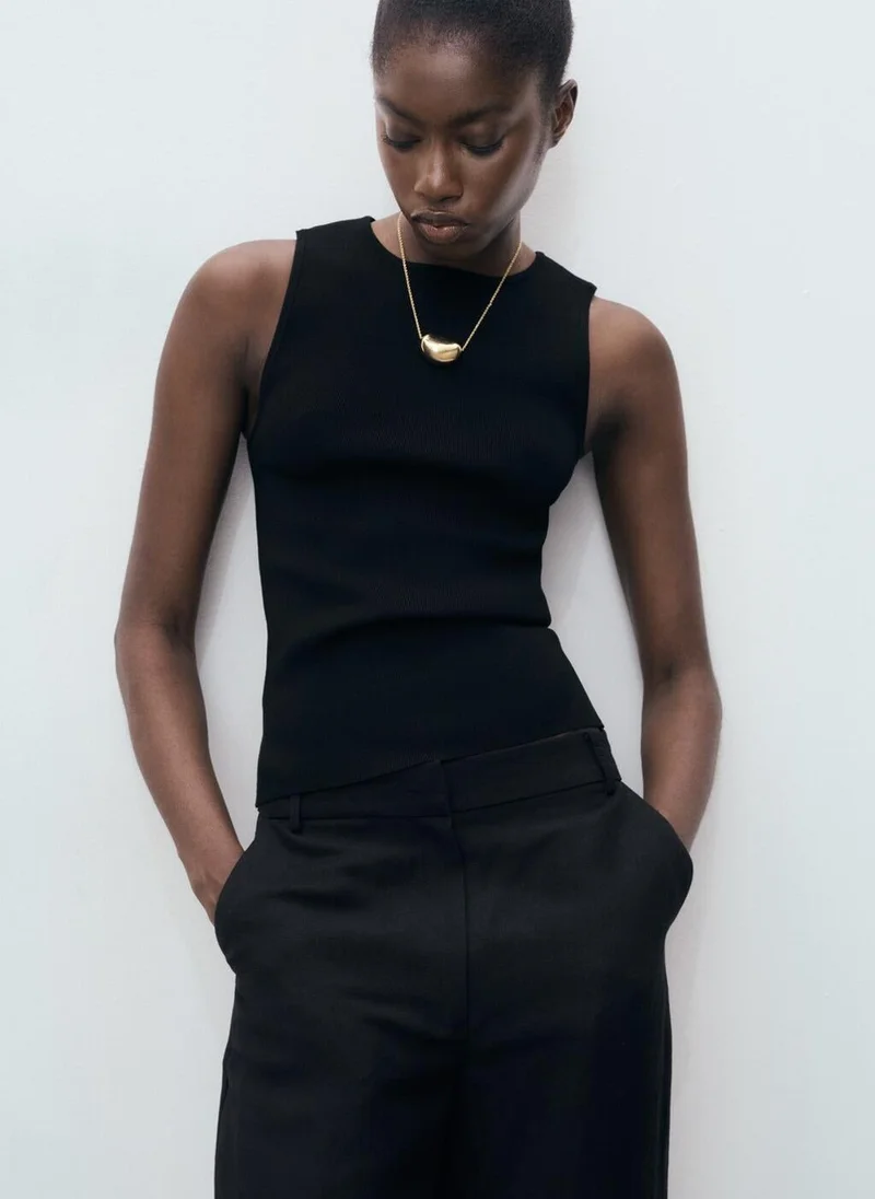 مانجو بلوزة محبوكة ناعمة