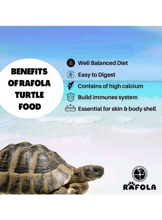 RAFOLA طعام رافولا الممتاز للسلاحف - عبوة 500 غرام | أعواد تغذية يومية لصحة جيدة للصدفة ونظام غذائي يومي | مناسب للسلاحف في جميع مراحل حياتها (500 غرام) - Image 3