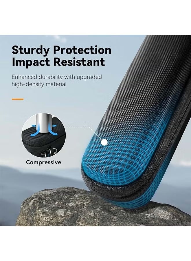 TELESIN Roll over image to zoom in TELESIN Small Case for DJI Pocket 3, Mini Size Lens Case Portable Carry Cases with Hand Strap Double Zipper Full Protector for Osmo Pocket 3 Accessories - Image 3