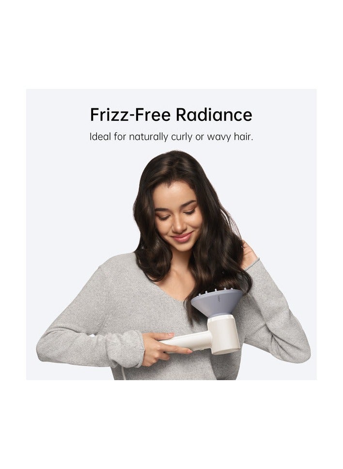 Laifen Magnetic Hair Diffuser Nozzle Attachment for Laifen SE Lite Hair Dryers Only, Dispersed Airflow for curls and waves - Gray Color - Image 2