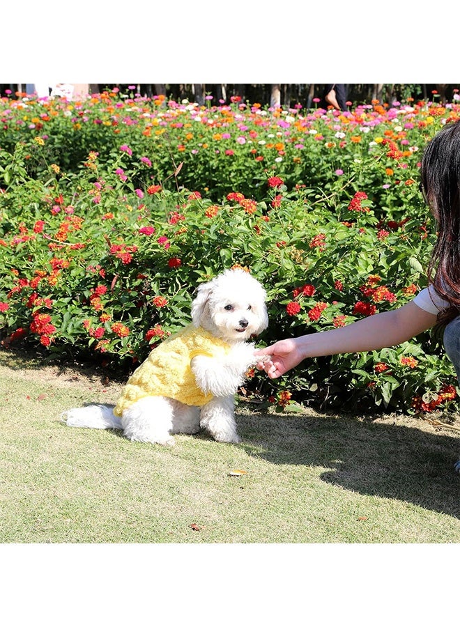 GMORO Cats Flannel Sweaters, Cat Elastic Sweater Soft Sleeveless Cat Clothes, Warm Winter Kitten Clothes Outfits, Cute Dog Vest with Velvet for Cats or Small Dogs in Cold Season S - Image 5