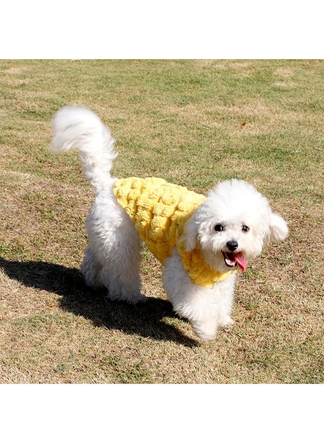 GMORO Cats Flannel Sweaters, Cat Elastic Sweater Soft Sleeveless Cat Clothes, Warm Winter Kitten Clothes Outfits, Cute Dog Vest with Velvet for Cats or Small Dogs in Cold Season S - Image 3