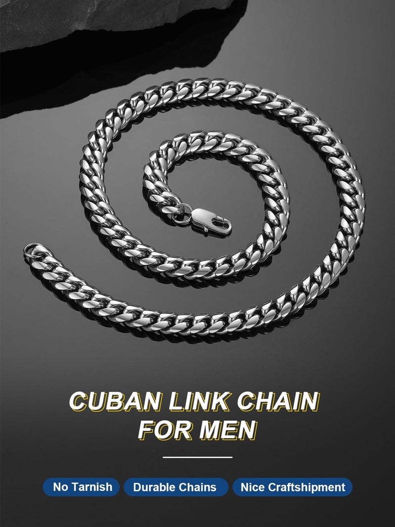 ChainsPro Chunky Choker Chain Necklace for Men 14 inch 10MM Short Steel Neckchain - Image 2