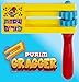 Izzy 'n' Dizzy Izzy n Dizzy Purim Gragger Traditional Groggers for Purim Purim Noise Maker Grogger Large Plastic Purim Grogger Happy Purim Party Supplies - Image 4