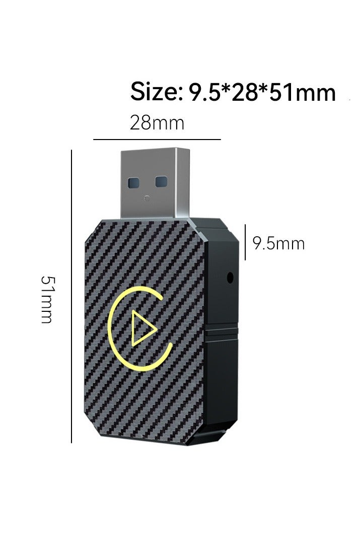 2 in 1 Wireless CarPlay Adapter Mini Box with Bluetooth 5.0 and WiFi for Wired CarPlay Auto Cars - Image 1
