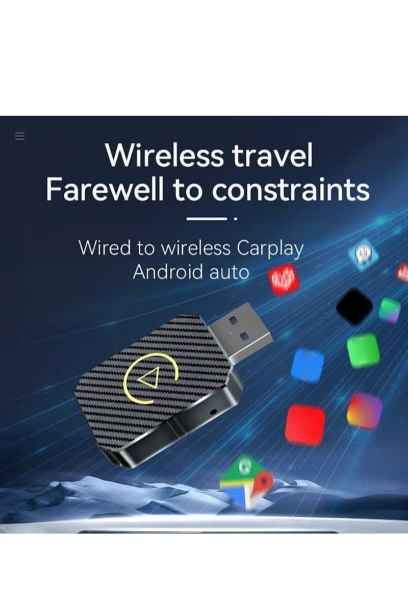 2 in 1 Wireless CarPlay Adapter Mini Box with Bluetooth 5.0 and WiFi for Wired CarPlay Auto Cars - Image 3