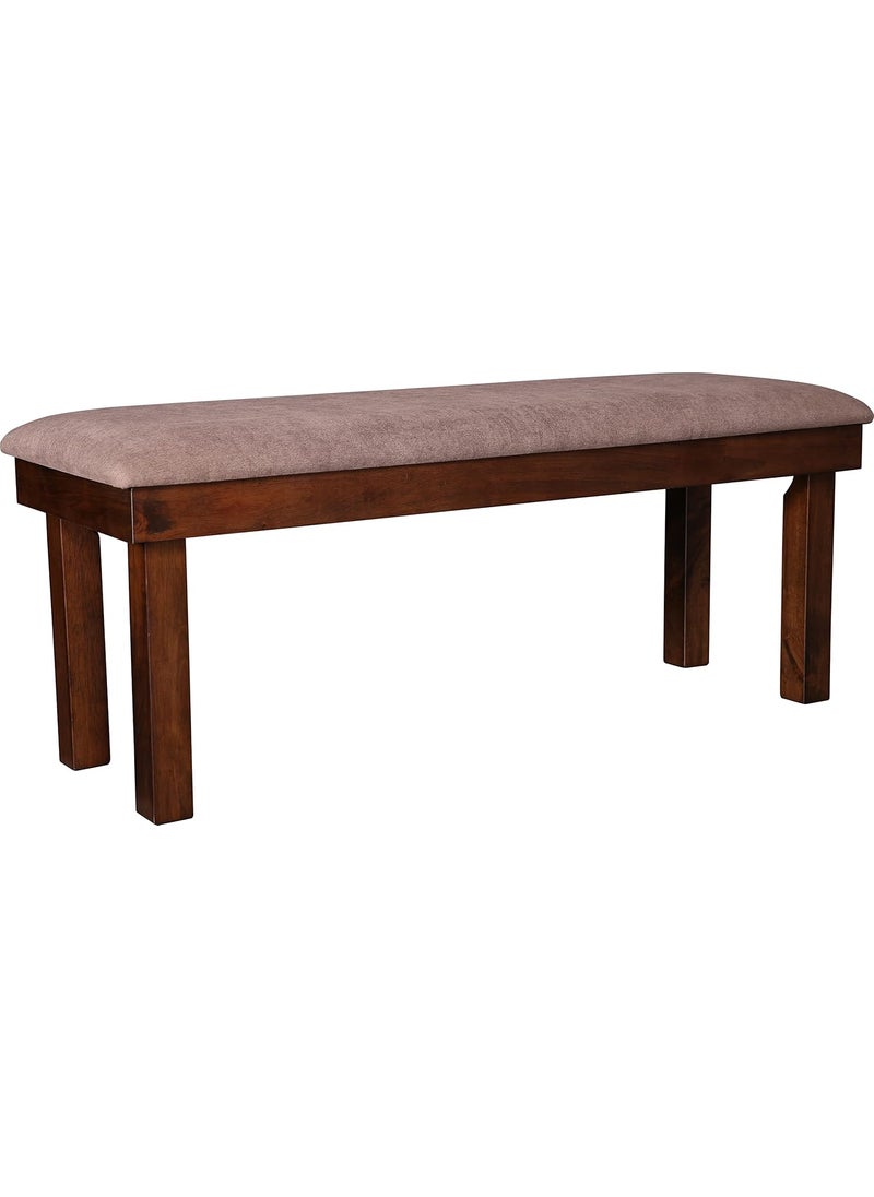 Hometown HomeTown Hopton Solidwood Six Seater Bench in Walnut Colour  - Image 5