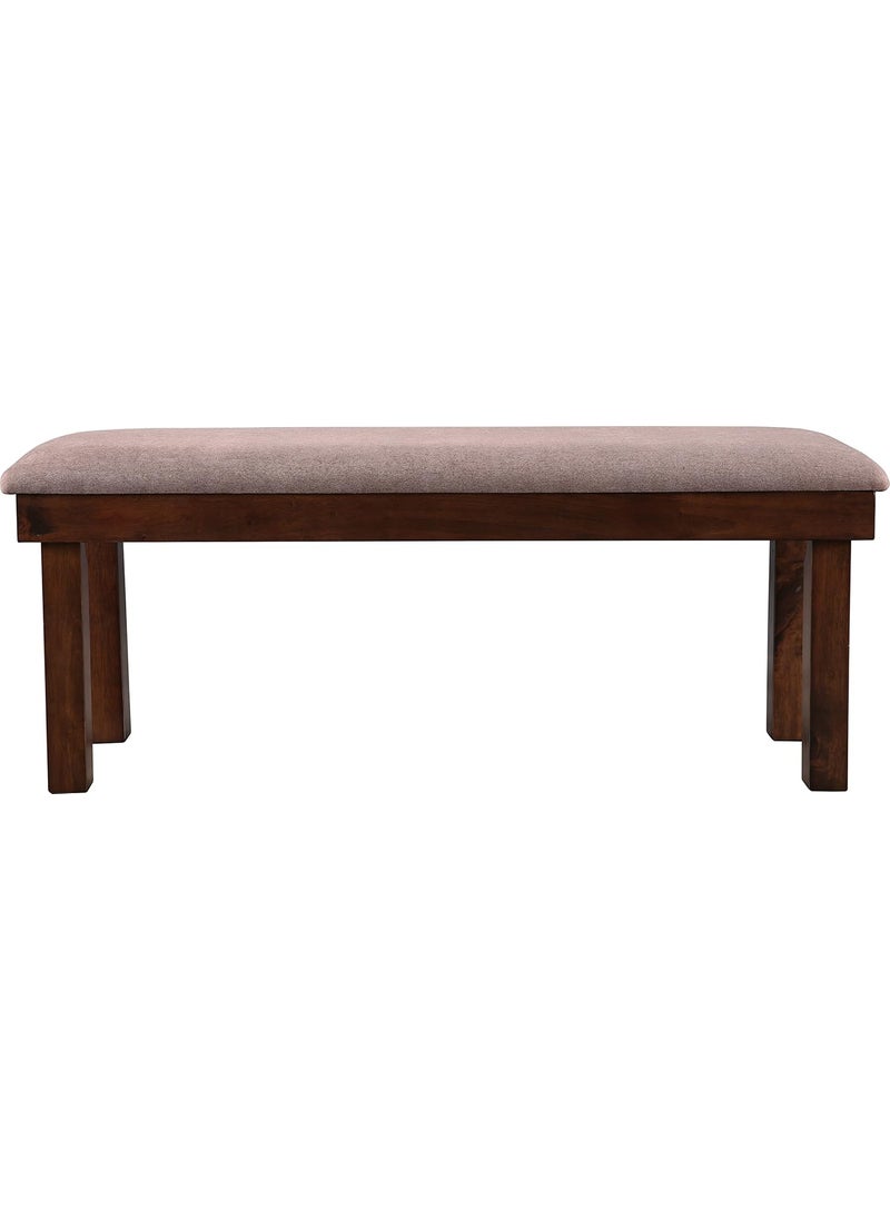 Hometown HomeTown Hopton Solidwood Six Seater Bench in Walnut Colour  - Image 3