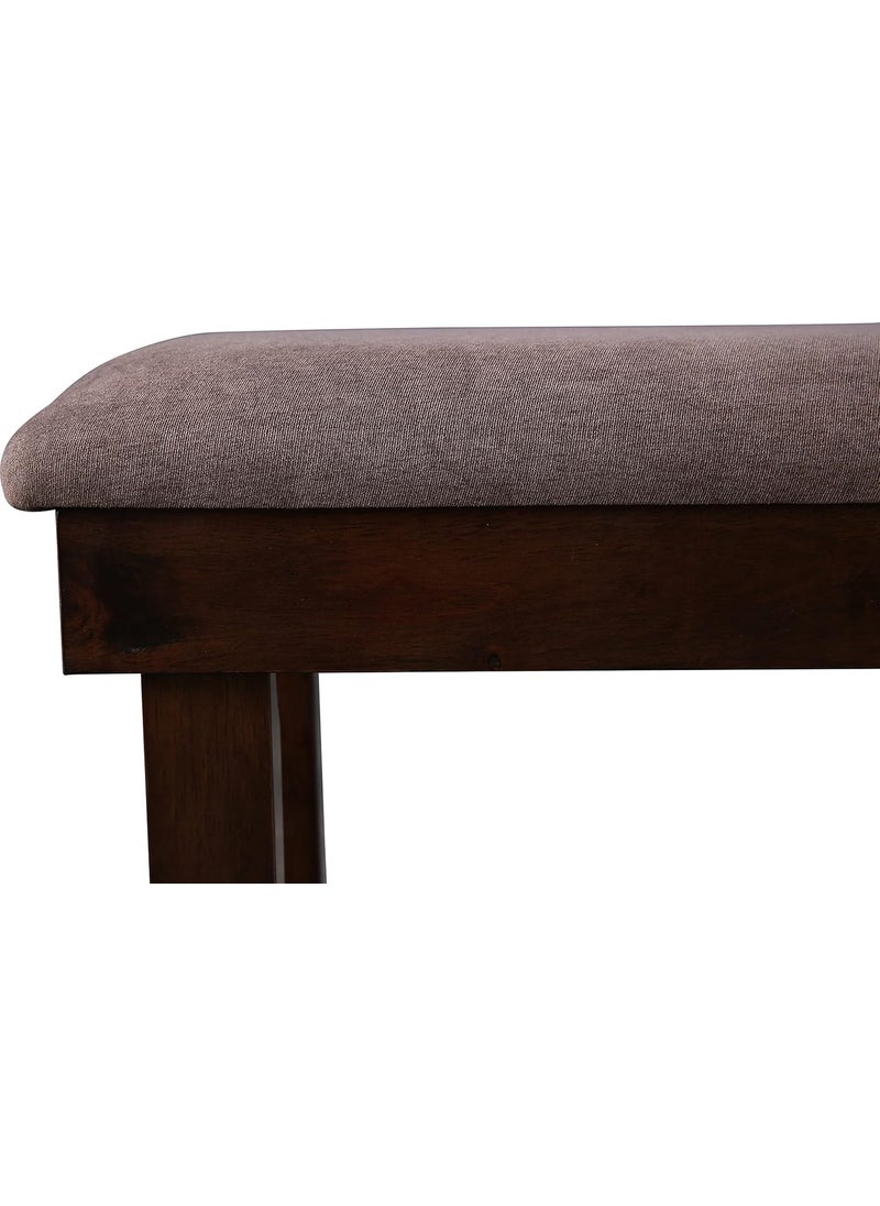 Hometown HomeTown Hopton Solidwood Six Seater Bench in Walnut Colour  - Image 4