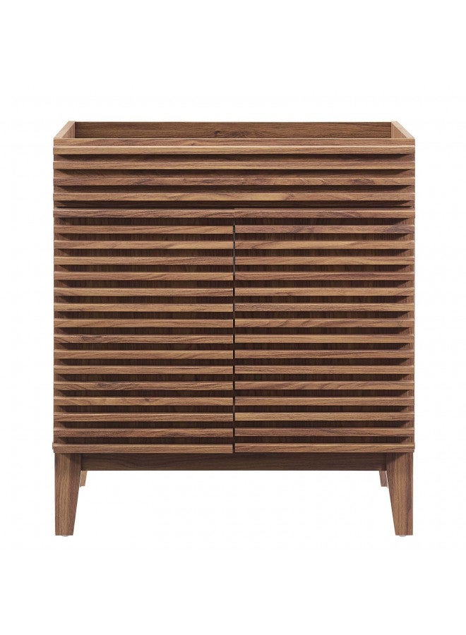 Modway Render 30" Bathroom Vanity in Walnut - Sink Basin Not Included  - Image 1