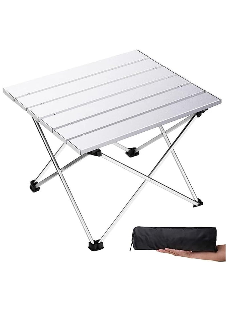 كوينج طاولة جانبية للتخييم ، طاولة قابلة للطي محمولة للشاطئ ، طاولة نزهة صغيرة من الألومنيوم للتخييم ، الطهي في الهواء الطلق ، الشواء ، المشي لمسافات طويلة ، القارب ، السفر - Image 1