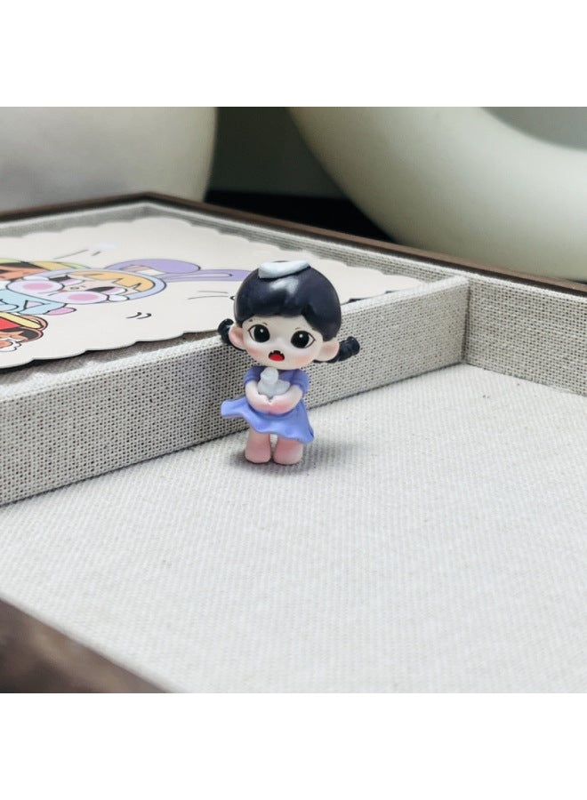 Zoraa Sister Adorable Grain Pvc Material Ceramic Texture Modified Baby Can Be Perforated Keychain Cute Tide Play-Color:Sister Swan Pen-change Baby Cute Piece 3.5 Size  - Image 5
