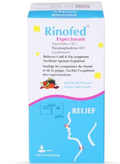 RINOFED Rinofed Expectorant Syrup 100 ml  - Image 2