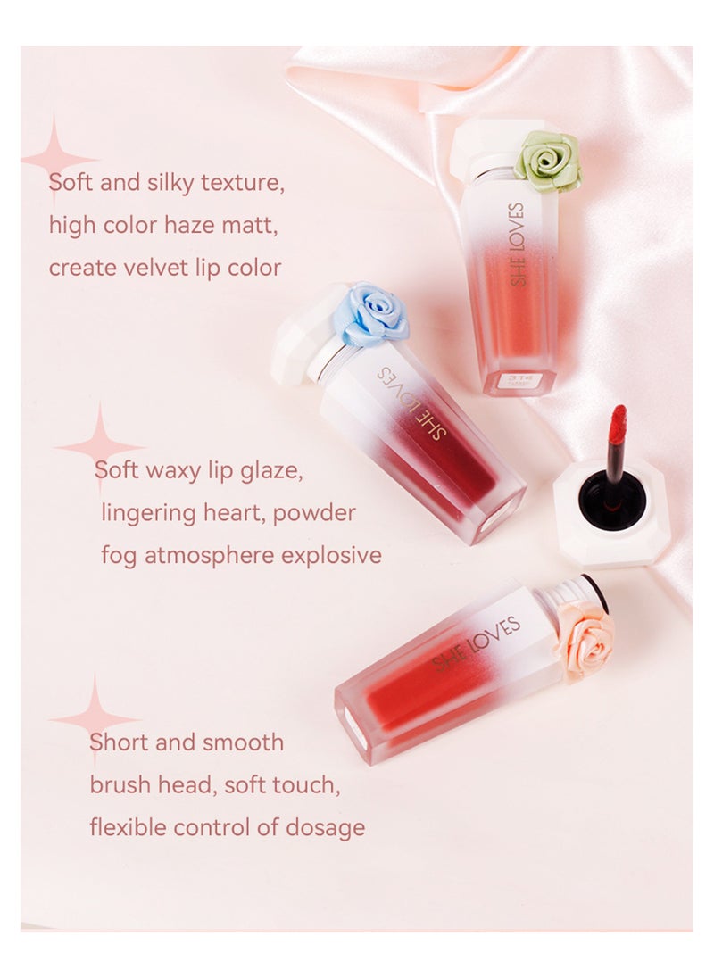 Sheloves Lipstick Matte Liquid Lipstick Makeup For Women Velvet Long Lasting Waterproof Highly Pigmented Colour Quick-Drying, Smudge-Proof, Nourishes, Conditions,Ultra Soft Moisturizes (400#)  - Image 3