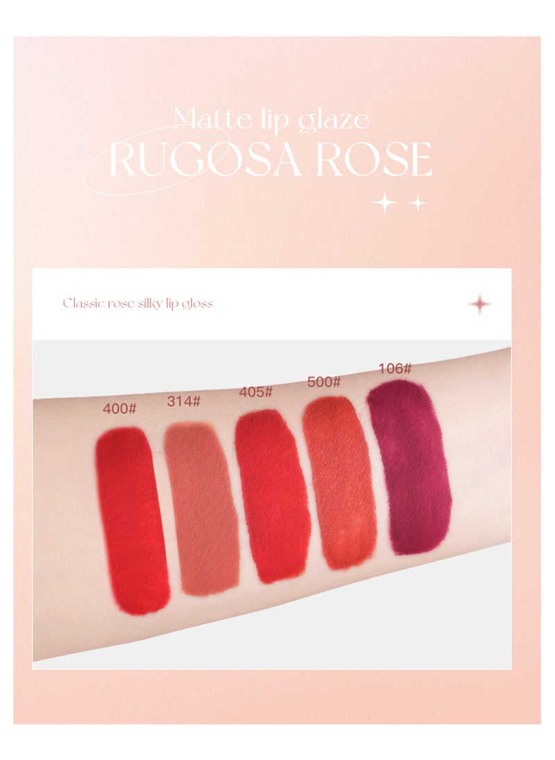 Sheloves Lipstick Matte Liquid Lipstick Makeup For Women Velvet Long Lasting Waterproof Highly Pigmented Colour Quick-Drying, Smudge-Proof, Nourishes, Conditions,Ultra Soft Moisturizes (400#)  - Image 5