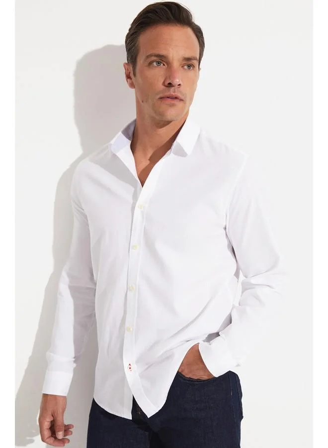 JUNE June Men's Regular Fit 100% Cotton Oxford Shirt