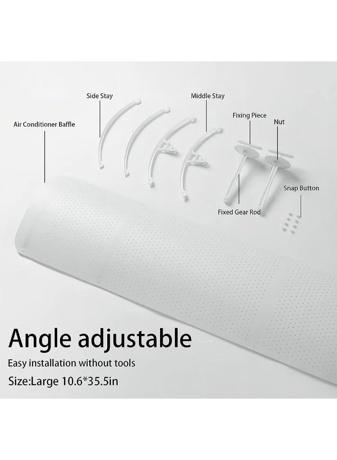 جيه زد اس عاكس هواء مكيف الهواء JZS، عاكس هواء مكيف الهواء المضاد للنفخ المباشر، عاكس هواء فتحة مكيف الهواء السقفي - مناسب للتكييف المركزي المنزلي - Image 3