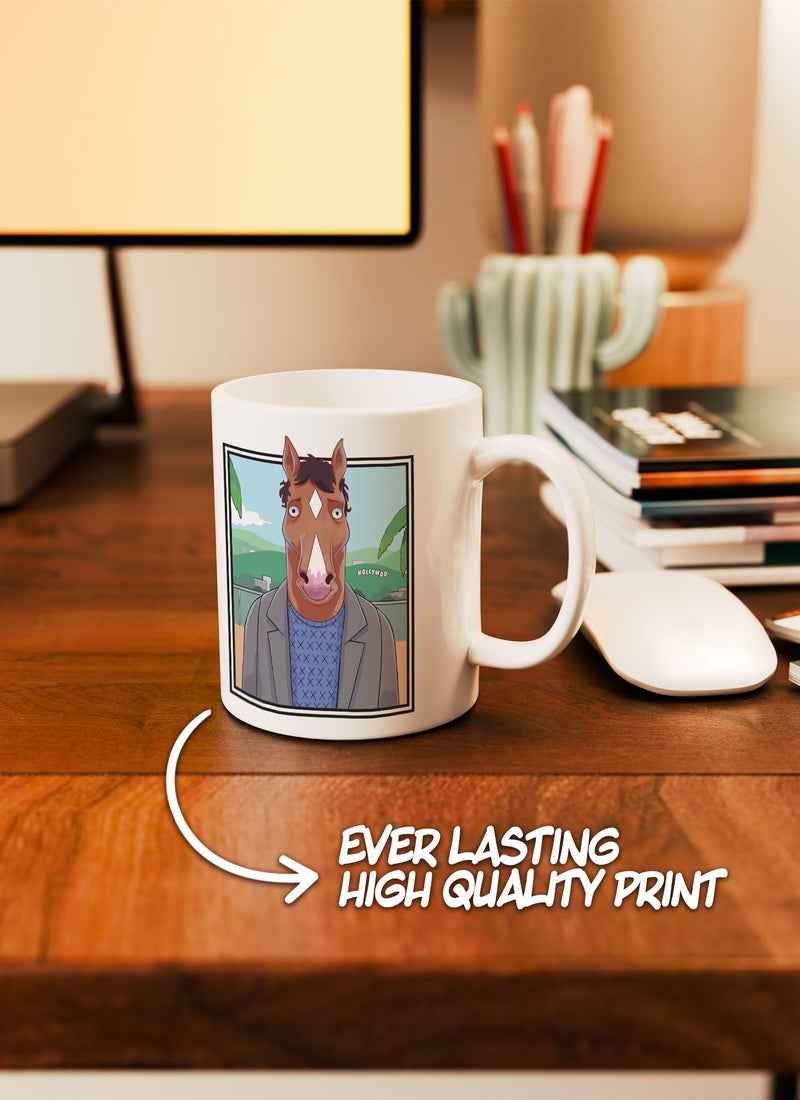 LOUD UNIVERSE White Ceramic Coffee Mug Funny Hollywood Scene Bojack Horseman Ceramic Tea Cup - Image 2