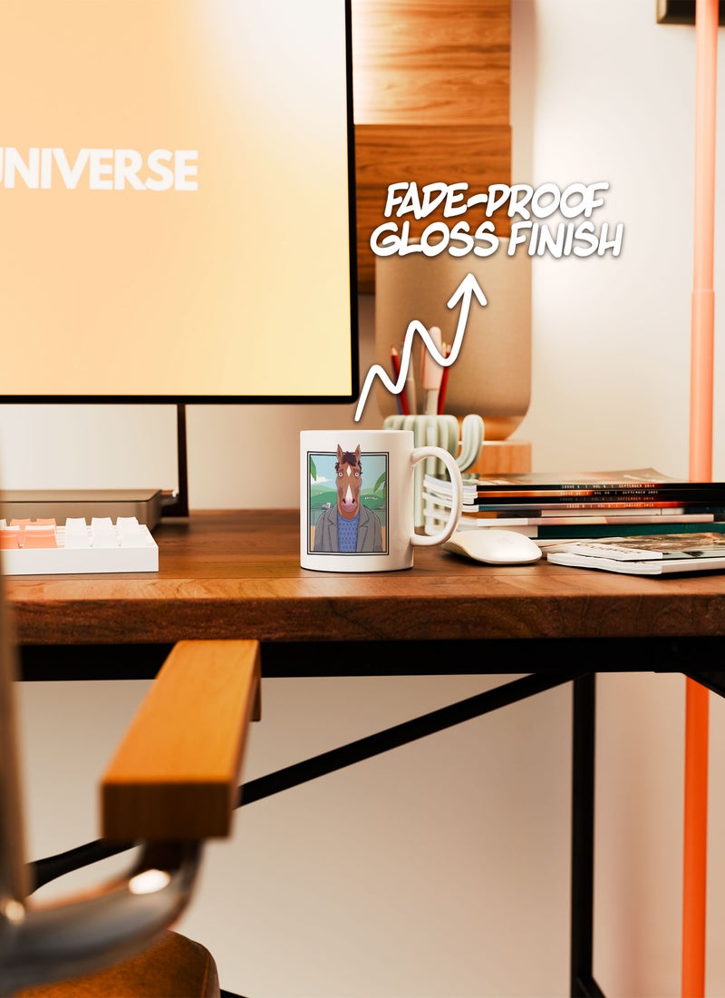 LOUD UNIVERSE White Ceramic Coffee Mug Funny Hollywood Scene Bojack Horseman Ceramic Tea Cup - Image 5