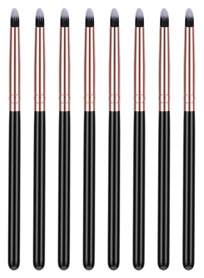 Fyntave 8 PCS Eyeliner Smudge Brush Pointed Pencil Stick Set, Soft Eyeshadow Applicators Blending Brushs Precise Eyeshadows Smudges Brushs Small Eyeshadow Brush for Eye Shadow Eyeliner Smudge Blending - Image 1