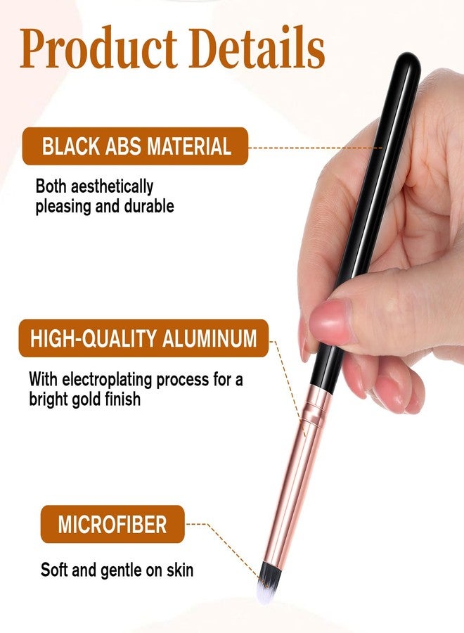Fyntave 8 PCS Eyeliner Smudge Brush Pointed Pencil Stick Set, Soft Eyeshadow Applicators Blending Brushs Precise Eyeshadows Smudges Brushs Small Eyeshadow Brush for Eye Shadow Eyeliner Smudge Blending - Image 3