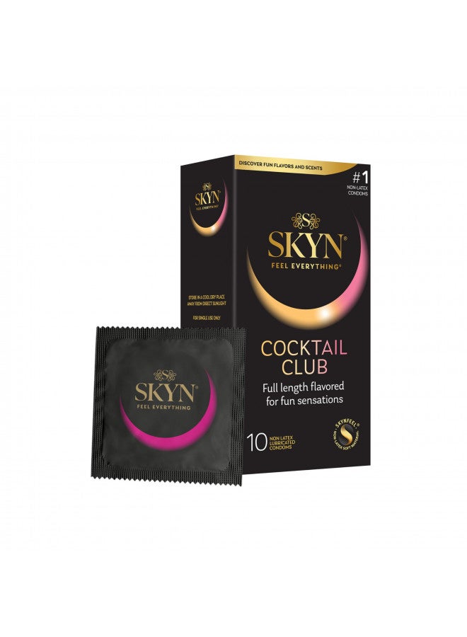 SKYN SKYN Cocktail Club Premium Flavored Condoms, 10 Count - Image 1