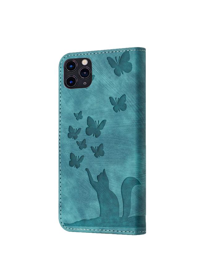 Zaboon Case For iPhone 11 Pro Butterfly Cat Embossing Flip Leather Phone Case - Image 3