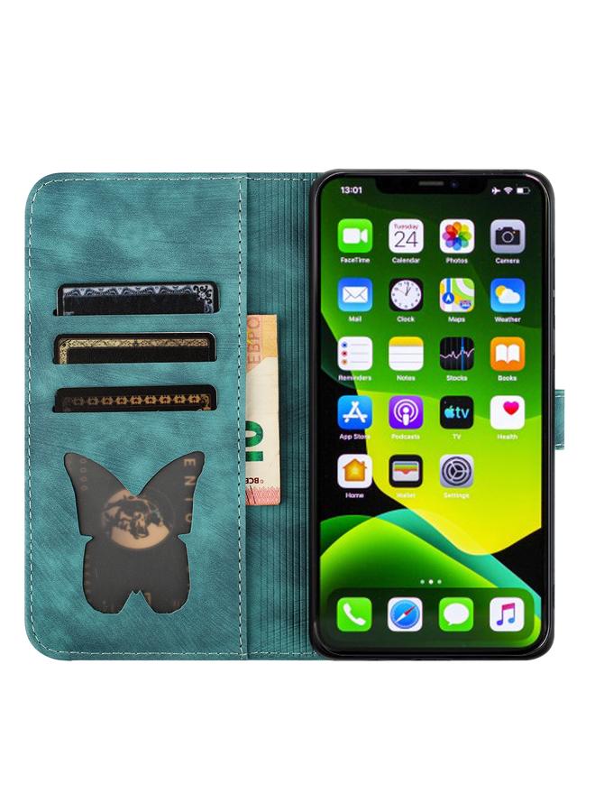 Zaboon Case For iPhone 11 Pro Butterfly Cat Embossing Flip Leather Phone Case - Image 4