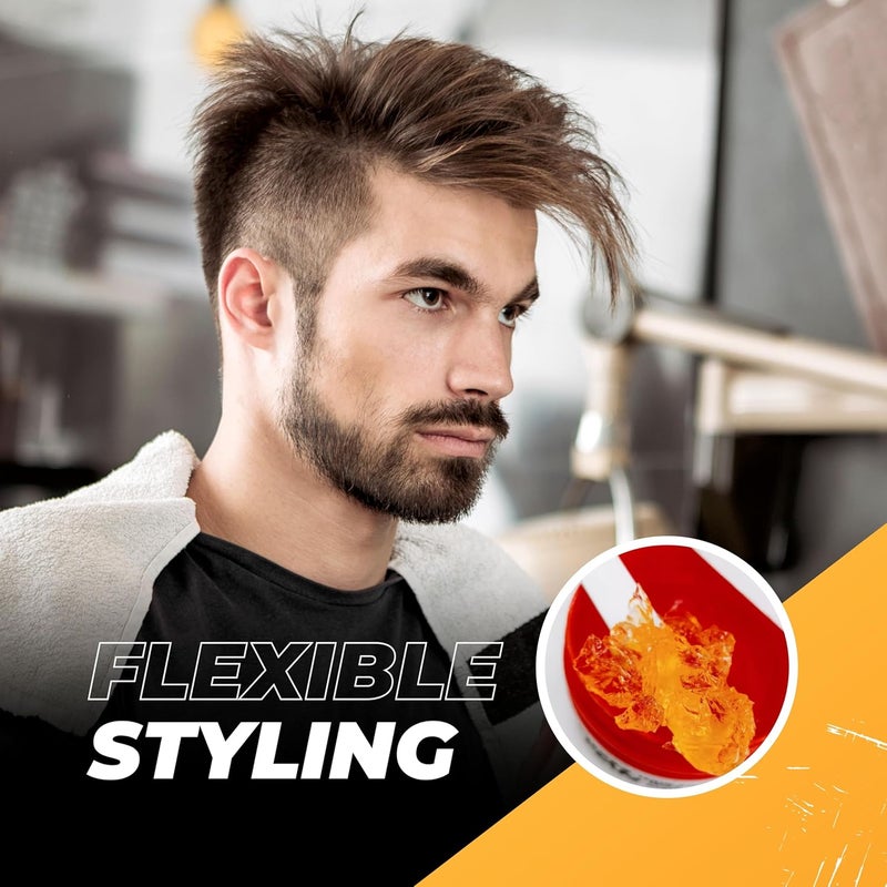 NISHMAN Nish Man Hair Styling Gel, Hair Wax for Men, Mystic Gummy, 150 ml | Edge Control | Ultra High Strong Hold | Hair Clay Aqua Wax | Wax Stick Hair | Men's Hair Gel (06 Mystic Gummy) - Image 4