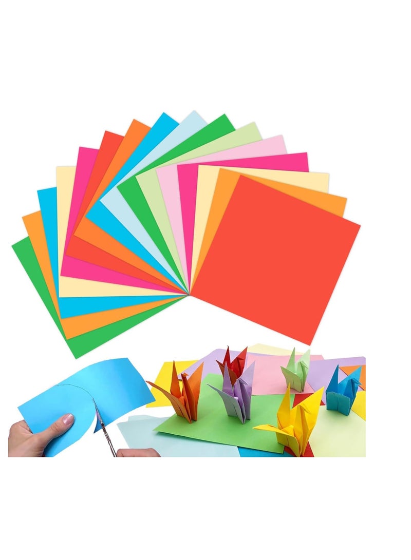 Flamingo Colorful Kids Origami Kit, Craft Origami for Kids, 100 Vivid Origami Pattern Art Project Kit, Origami Project Teaching Origami Book for Beginners Training Craft - Image 1