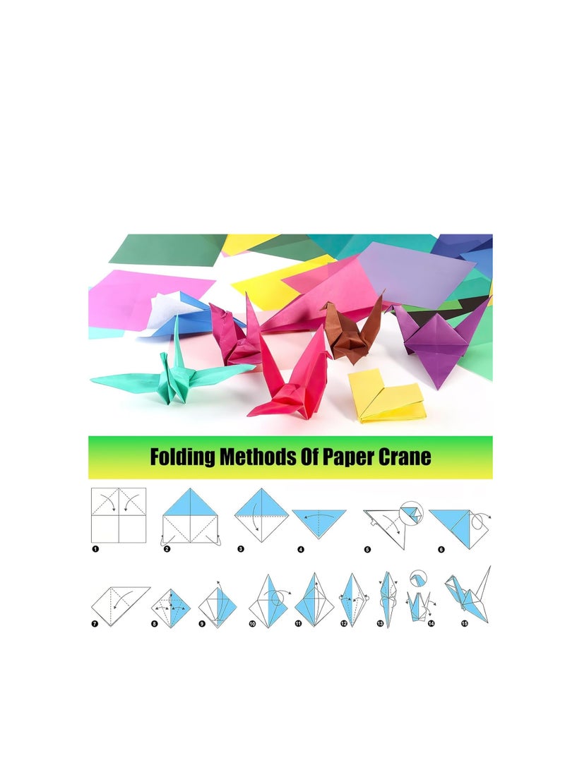 Flamingo Colorful Kids Origami Kit, Craft Origami for Kids, 100 Vivid Origami Pattern Art Project Kit, Origami Project Teaching Origami Book for Beginners Training Craft - Image 3