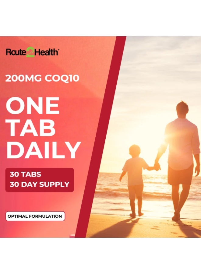 Route2Health Route 2 Health CoQ10 200mg – 30 Capsules – Coenzyme Q10 Supplement for Energy Production, Heart Health, and Cellular Support – Antioxidant Formula for Cardiovascular Wellness – Non-GMO & Gluten-Free - Image 4