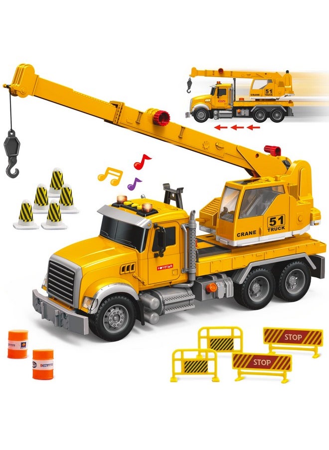 Crane Fire Truck Toy Truck Set - Kids Construction Crane Truck W/ Extending Arm, Rotation, Various Props And Buttons + Sounds & Lights - Toy Crane Truck For Boys Age 4-7, Girls, 3 Years Old+ - pzsku/ZEEF6208D0AA7BAF4E4F2Z/45/_/1732786441/23b6bae7-24f7-4d7d-b3fc-53a7695b8ad6