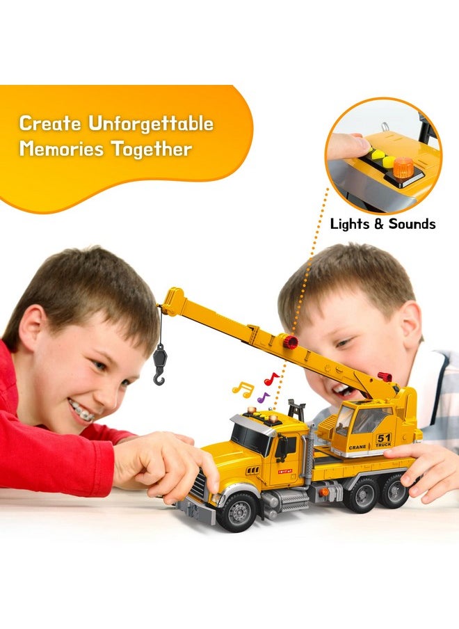 Crane Fire Truck Toy Truck Set - Kids Construction Crane Truck W/ Extending Arm, Rotation, Various Props And Buttons + Sounds & Lights - Toy Crane Truck For Boys Age 4-7, Girls, 3 Years Old+ - pzsku/ZEEF6208D0AA7BAF4E4F2Z/45/_/1732786444/12b6352c-277c-4e37-a552-1f0786f57096