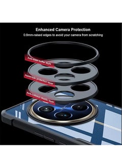 GKK Realme 12 Pro Plus 5G Case Cover, Camera Lens Protection Back Cover, TPU Shockproof Airbags Bumper Mobile Phone Case, Slim Fit Anti-Yellowing PC Mixed Material Protective Casing (Black Clear)  - Image 2