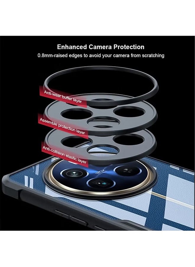 GKK Realme 12 Pro Plus 5G Case Cover, Camera Lens Protection Back Cover, TPU Shockproof Airbags Bumper Mobile Phone Case, Slim Fit Anti-Yellowing PC Mixed Material Protective Casing (Black Clear)  - Image 2