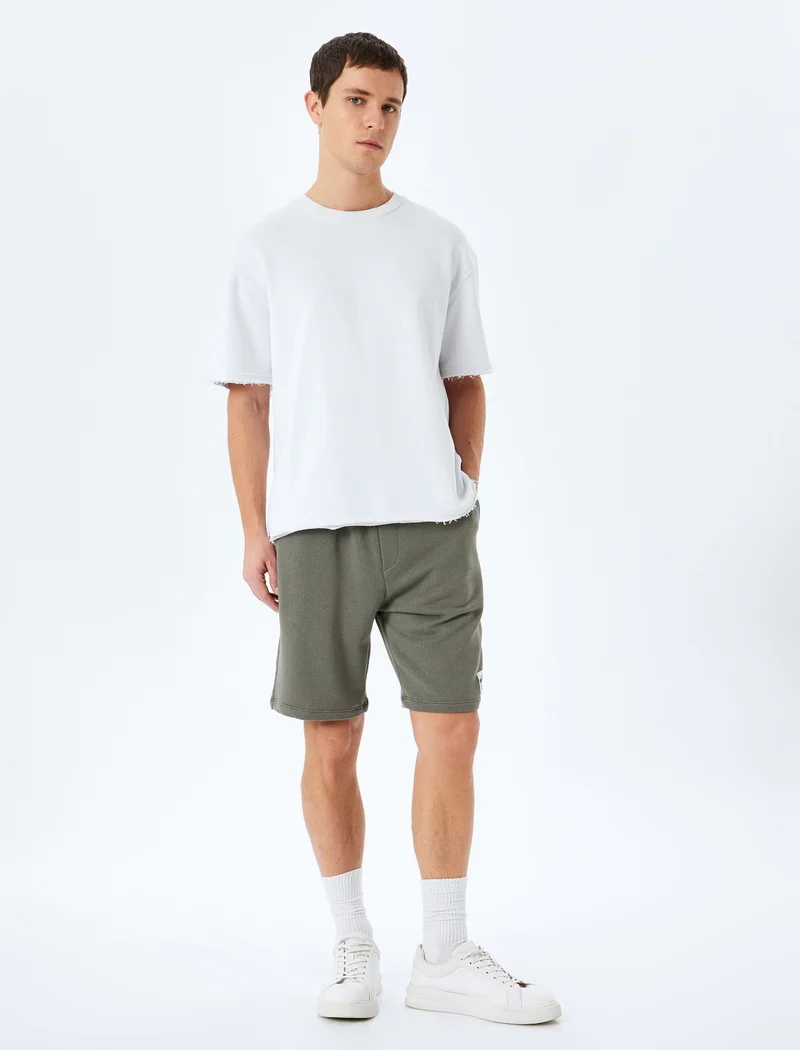 كوتون Drawstring Shorts