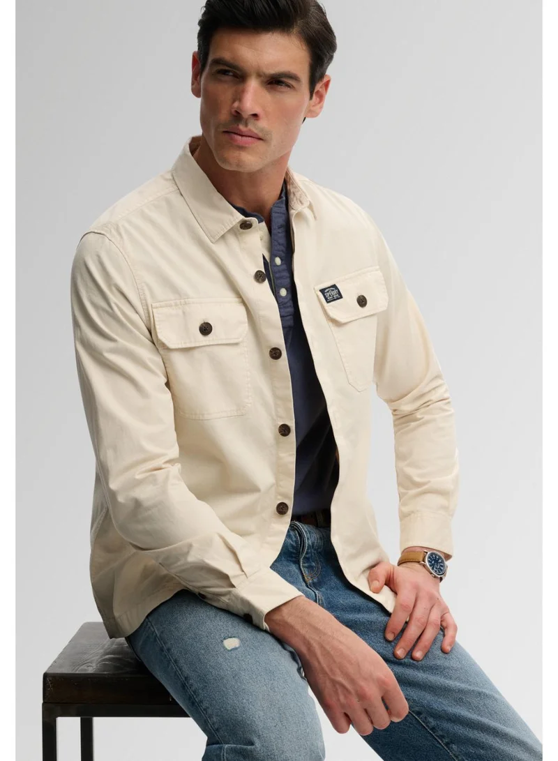 Superdry  2 Pocket Overshirt for Men | Best Price UAE