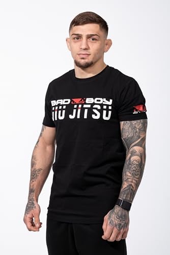 Bad Boy Mens Authentic Sports - Jiu Jitsu T-Shirt (US, Alpha, Small, Regular, Regular, Black) - Image 2