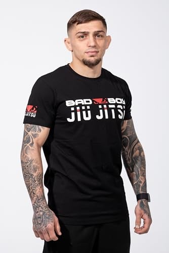 Bad Boy Mens Authentic Sports - Jiu Jitsu T-Shirt (US, Alpha, Small, Regular, Regular, Black) - Image 3