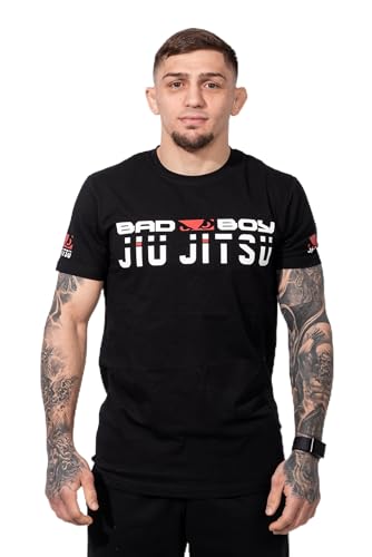 Bad Boy Mens Authentic Sports - Jiu Jitsu T-Shirt (US, Alpha, Small, Regular, Regular, Black) - Image 1