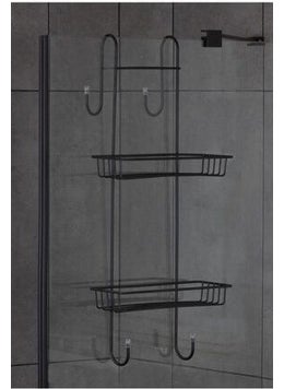 ‎okyanus Home Ocean Home Black Shower Cabin Shampoo Holder  - Image 2